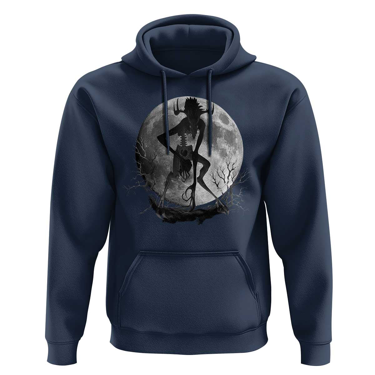 Wendigo Hoodie Cryptid Horror Moon Mythical Creature Halloween - Wonder Print Shop