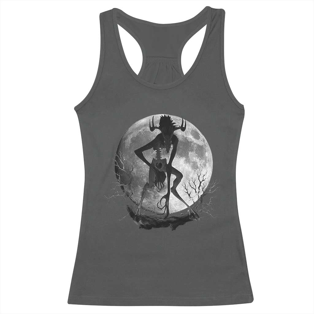 Wendigo Racerback Tank Top Cryptid Horror Moon Mythical Creature Halloween - Wonder Print Shop
