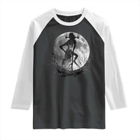 Wendigo Raglan Shirt Cryptid Horror Moon Mythical Creature Halloween - Wonder Print Shop