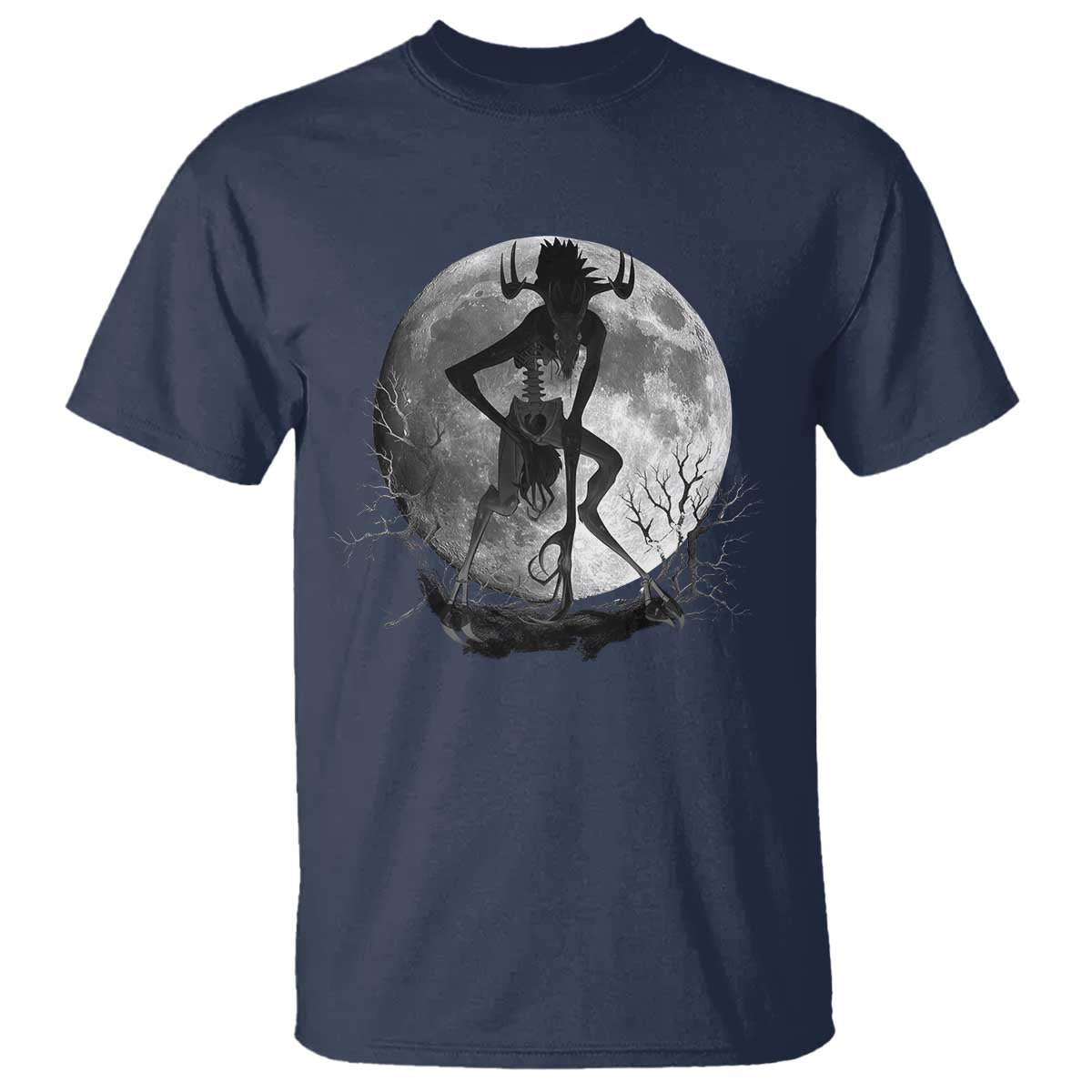 Wendigo T Shirt Cryptid Horror Moon Mythical Creature Halloween - Wonder Print Shop