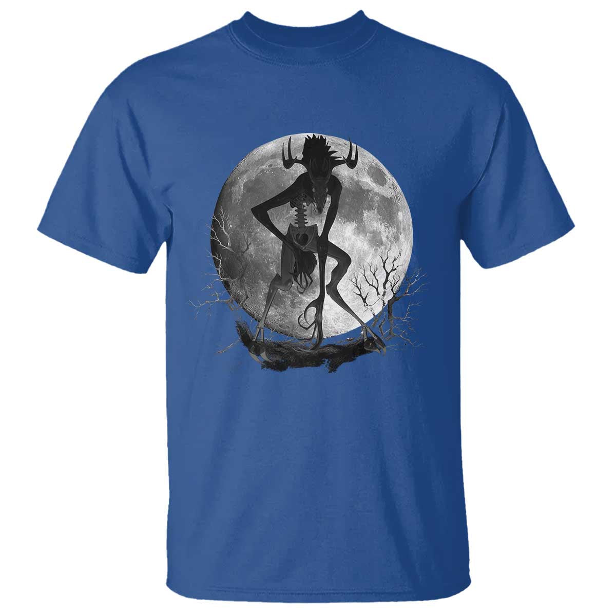 Wendigo T Shirt Cryptid Horror Moon Mythical Creature Halloween - Wonder Print Shop