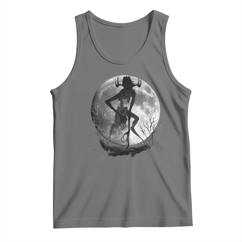 Wendigo Tank Top Cryptid Horror Moon Mythical Creature Halloween - Wonder Print Shop