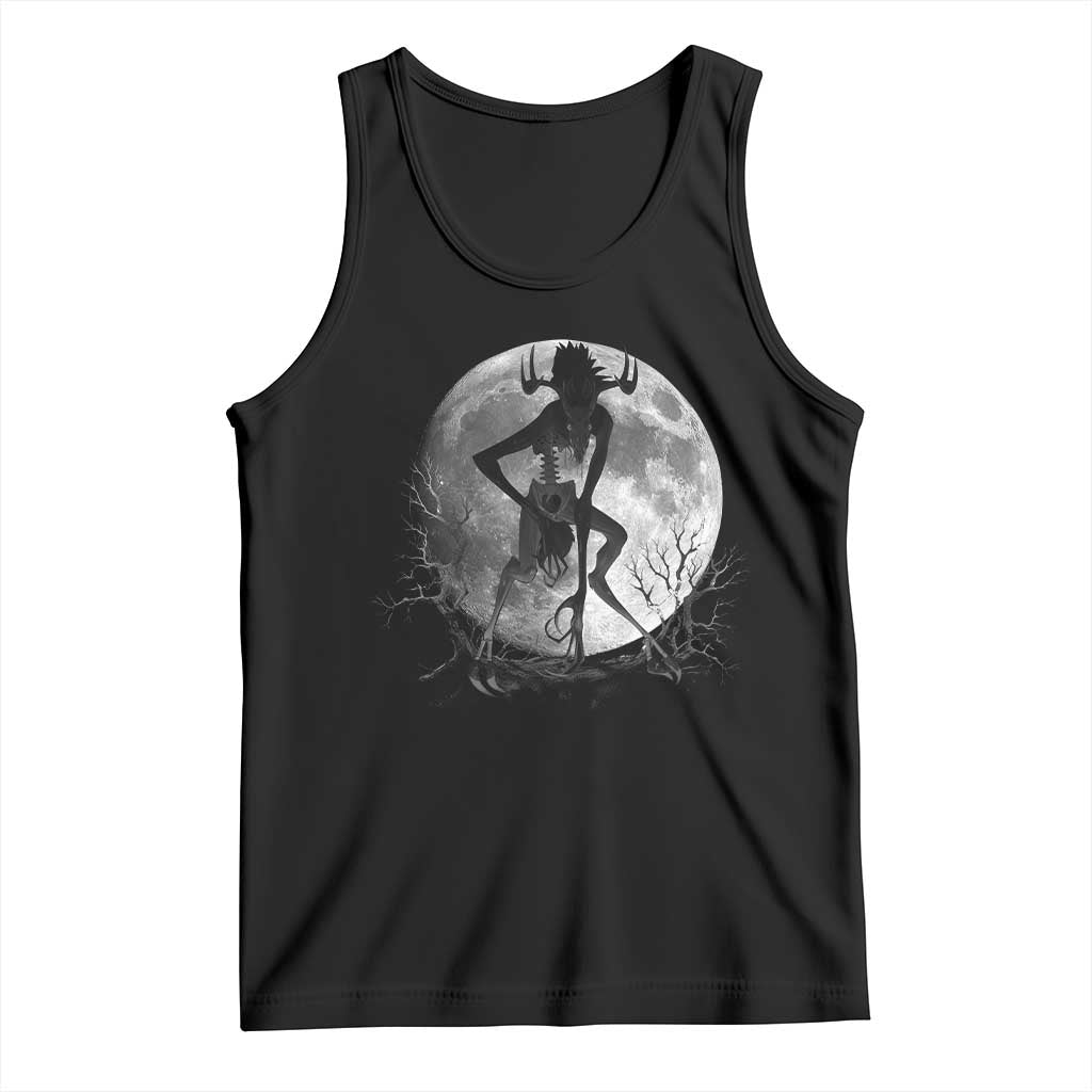 Wendigo Tank Top Cryptid Horror Moon Mythical Creature Halloween - Wonder Print Shop