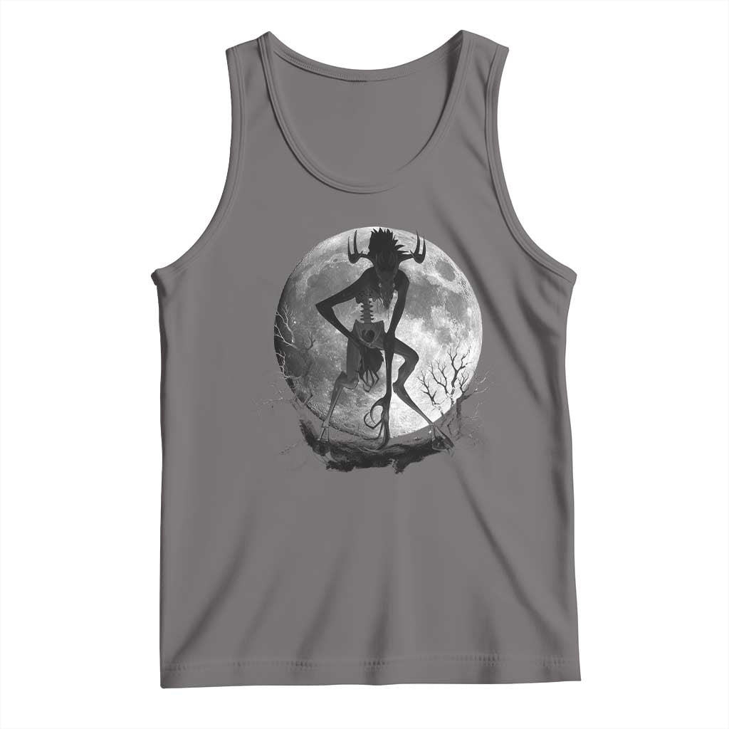 Wendigo Tank Top Cryptid Horror Moon Mythical Creature Halloween - Wonder Print Shop