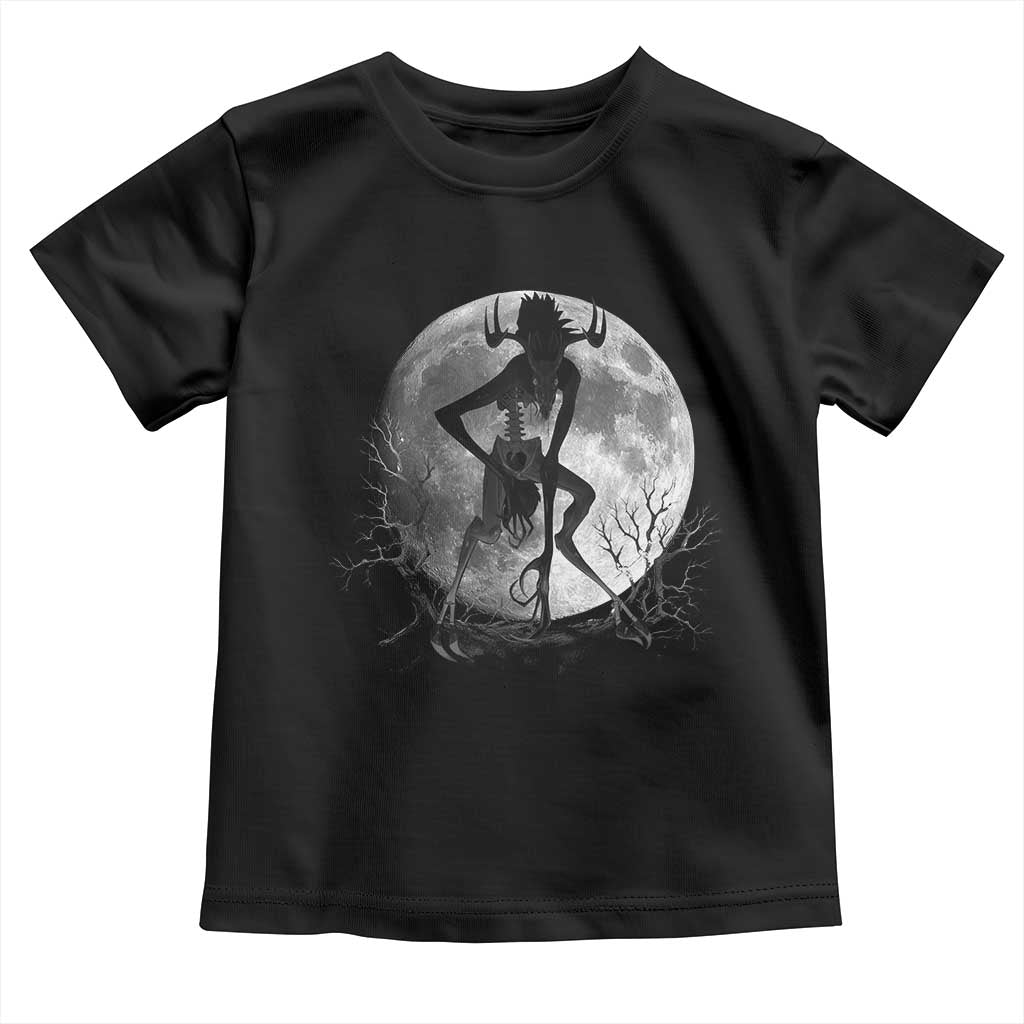 Wendigo Toddler T Shirt Cryptid Horror Moon Mythical Creature Halloween - Wonder Print Shop