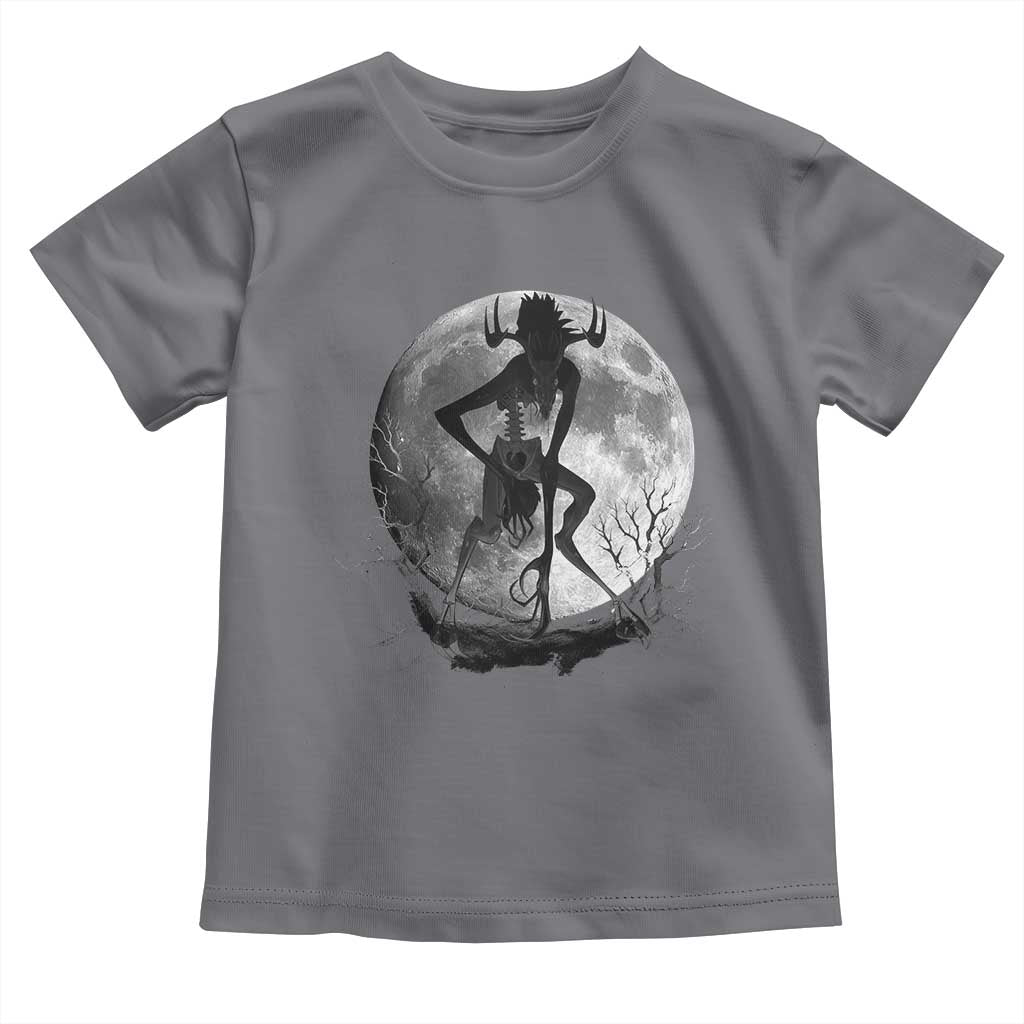 Wendigo Toddler T Shirt Cryptid Horror Moon Mythical Creature Halloween - Wonder Print Shop