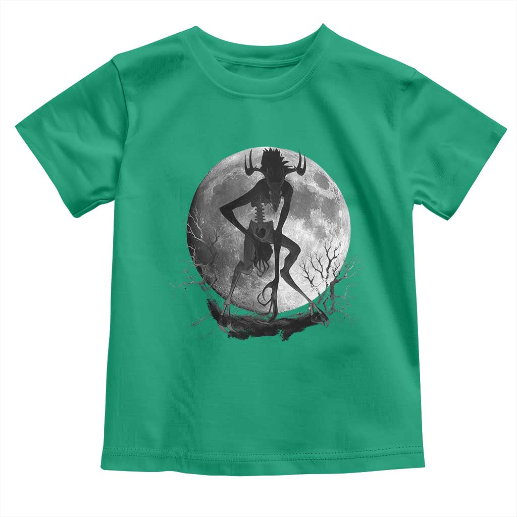 Wendigo Toddler T Shirt Cryptid Horror Moon Mythical Creature Halloween - Wonder Print Shop