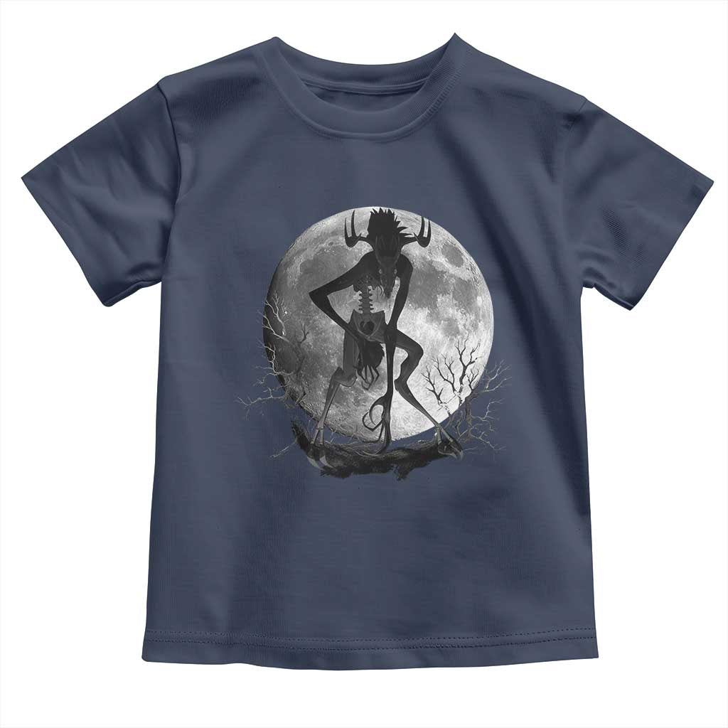 Wendigo Toddler T Shirt Cryptid Horror Moon Mythical Creature Halloween - Wonder Print Shop