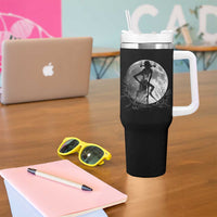 Wendigo Tumbler With Handle Cryptid Horror Moon Mythical Creature Halloween - Wonder Print Shop
