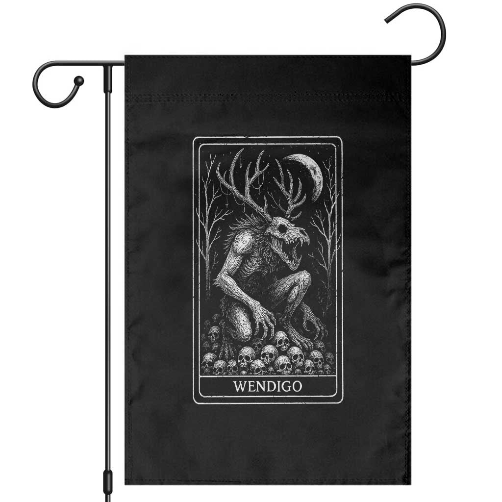 Wendigo Garden Flag Tarot Card Horror Cryptid Occult Dark Fantasy - Wonder Print Shop