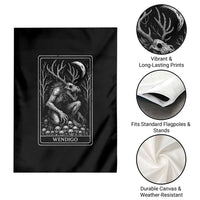 Wendigo Garden Flag Tarot Card Horror Cryptid Occult Dark Fantasy - Wonder Print Shop
