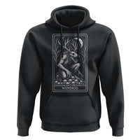 Wendigo Hoodie Tarot Card Horror Cryptid Occult Dark Fantasy - Wonder Print Shop