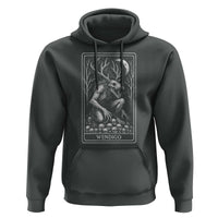 Wendigo Hoodie Tarot Card Horror Cryptid Occult Dark Fantasy - Wonder Print Shop