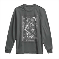 Wendigo Long Sleeve Shirt Tarot Card Horror Cryptid Occult Dark Fantasy - Wonder Print Shop