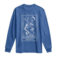 Wendigo Long Sleeve Shirt Tarot Card Horror Cryptid Occult Dark Fantasy - Wonder Print Shop