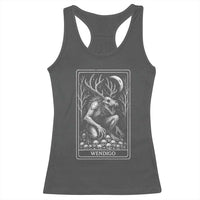 Wendigo Racerback Tank Top Tarot Card Horror Cryptid Occult Dark Fantasy - Wonder Print Shop