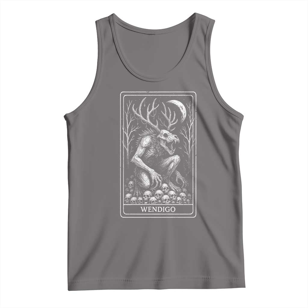 Wendigo Tank Top Tarot Card Horror Cryptid Occult Dark Fantasy - Wonder Print Shop
