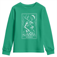 Wendigo Youth Sweatshirt Tarot Card Horror Cryptid Occult Dark Fantasy - Wonder Print Shop
