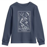 Wendigo Youth Sweatshirt Tarot Card Horror Cryptid Occult Dark Fantasy - Wonder Print Shop