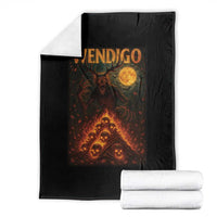 Wendigo Throw Blanket Halloween Cryptid Horror Mythical Creature - Wonder Print Shop