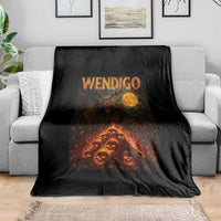 Wendigo Throw Blanket Halloween Cryptid Horror Mythical Creature - Wonder Print Shop