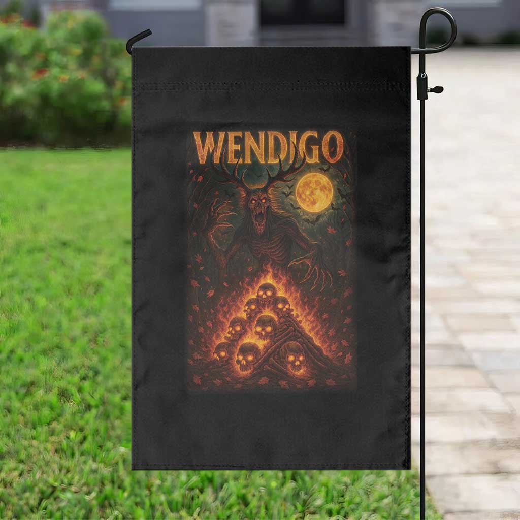 Wendigo Garden Flag Halloween Cryptid Horror Mythical Creature - Wonder Print Shop