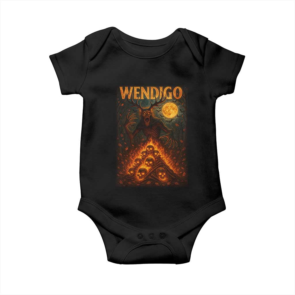 Wendigo Baby Onesie Halloween Cryptid Horror Mythical Creature - Wonder Print Shop