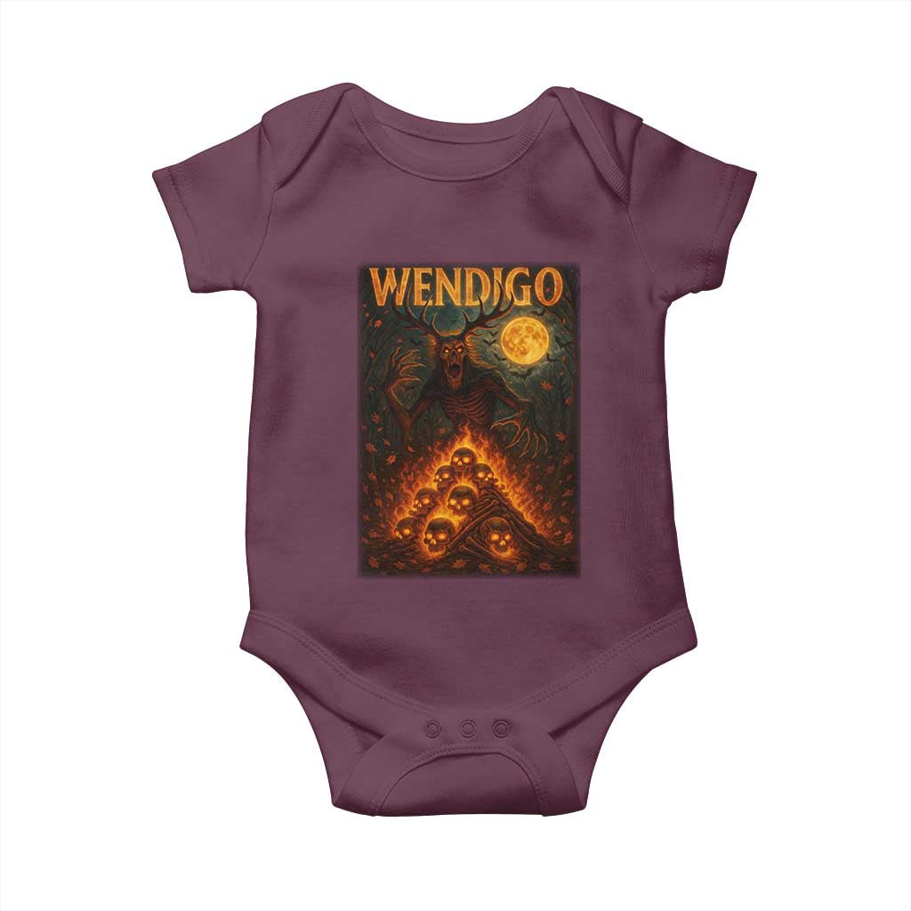 Wendigo Baby Onesie Halloween Cryptid Horror Mythical Creature - Wonder Print Shop