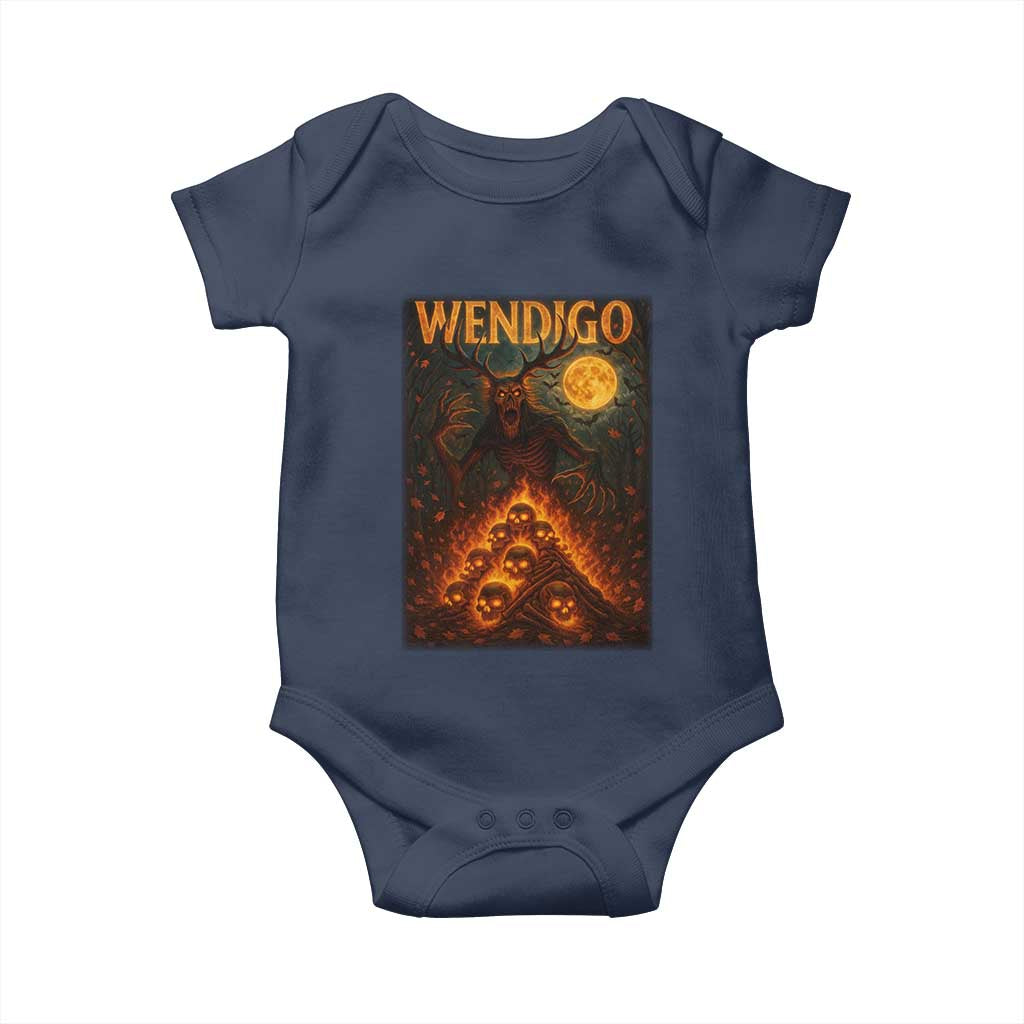 Wendigo Baby Onesie Halloween Cryptid Horror Mythical Creature - Wonder Print Shop