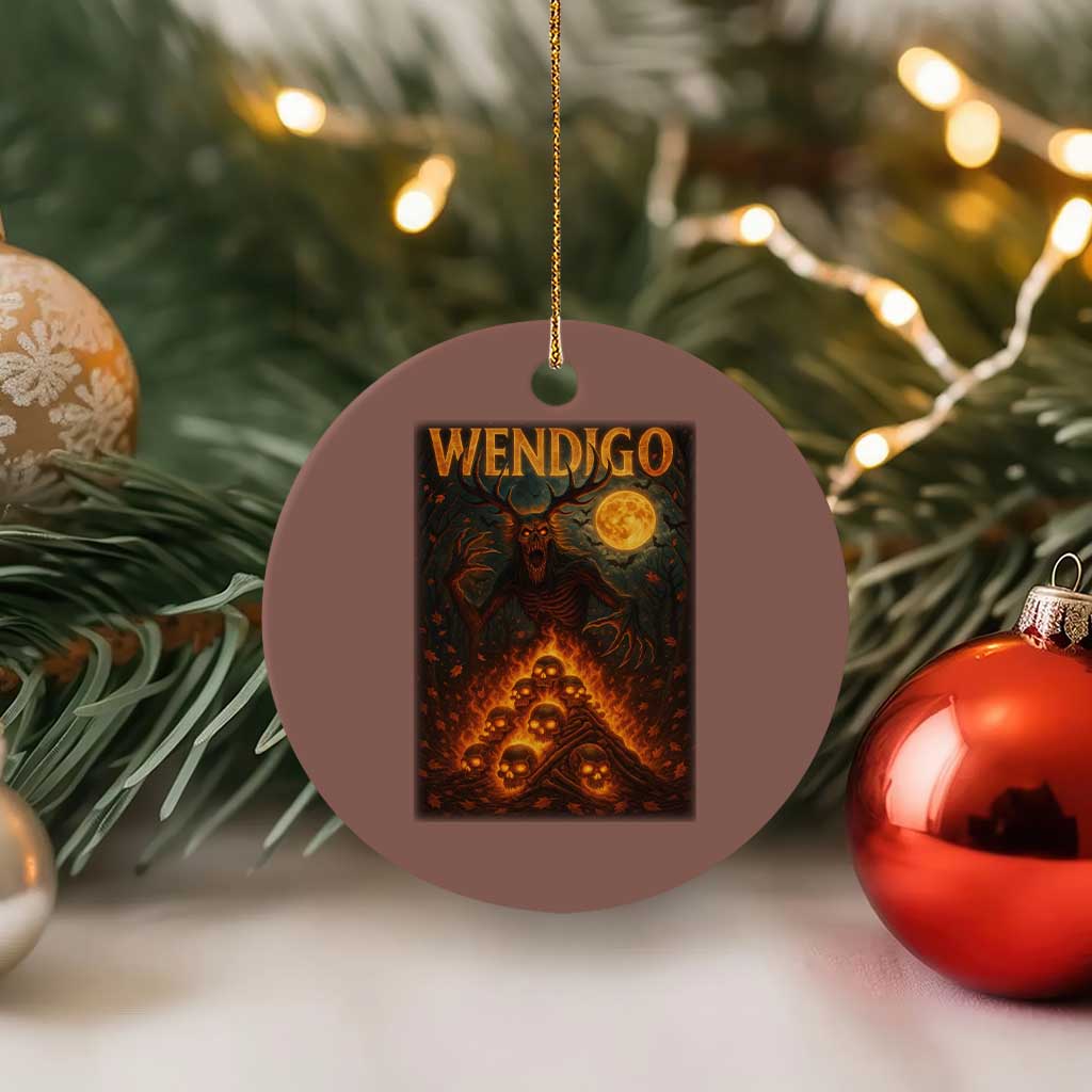 Wendigo Ceramic Ornament Halloween Cryptid Horror Mythical Creature - Wonder Print Shop