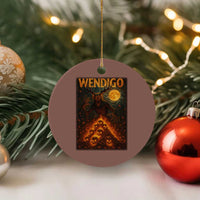Wendigo Ceramic Ornament Halloween Cryptid Horror Mythical Creature - Wonder Print Shop