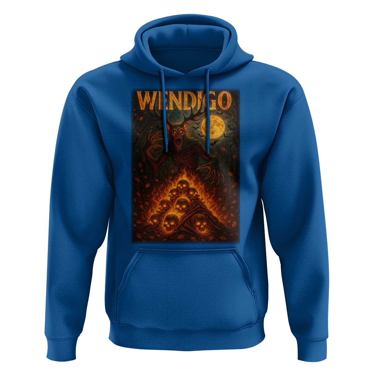 Wendigo Hoodie Halloween Cryptid Horror Mythical Creature - Wonder Print Shop