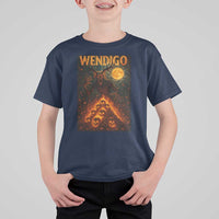 Wendigo T Shirt For Kid Halloween Cryptid Horror Mythical Creature - Wonder Print Shop