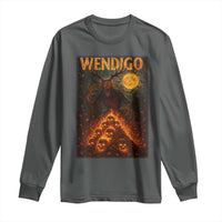 Wendigo Long Sleeve Shirt Halloween Cryptid Horror Mythical Creature - Wonder Print Shop