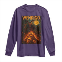Wendigo Long Sleeve Shirt Halloween Cryptid Horror Mythical Creature - Wonder Print Shop