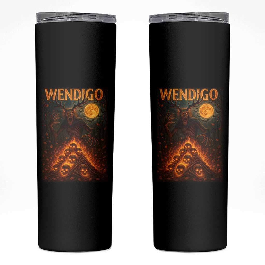 Wendigo Skinny Tumbler Halloween Cryptid Horror Mythical Creature - Wonder Print Shop