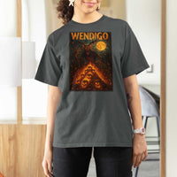 Wendigo T Shirt For Women Halloween Cryptid Horror Mythical Creature - Wonder Print Shop