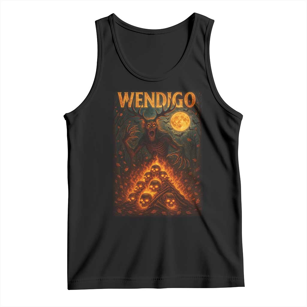 Wendigo Tank Top Halloween Cryptid Horror Mythical Creature - Wonder Print Shop