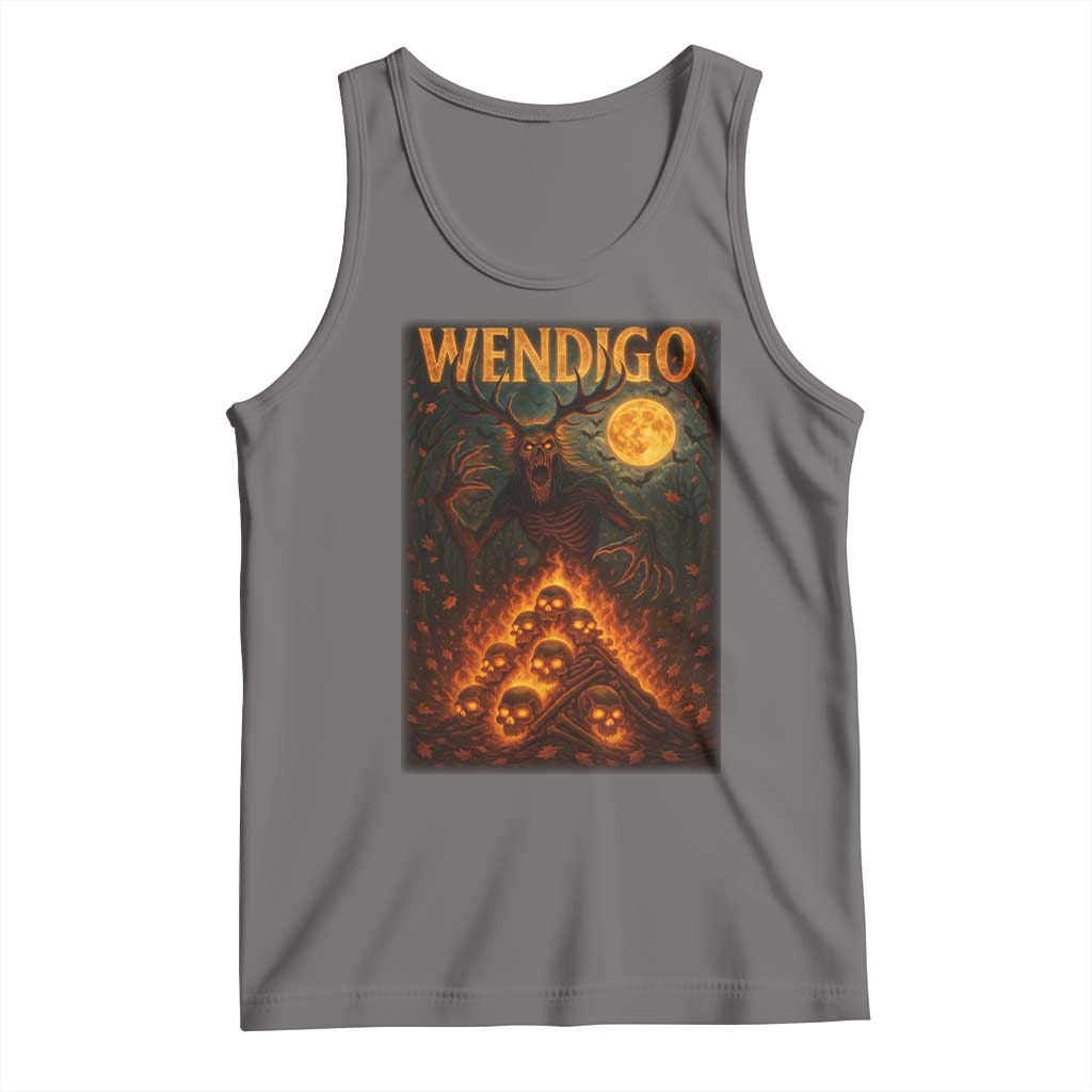 Wendigo Tank Top Halloween Cryptid Horror Mythical Creature - Wonder Print Shop