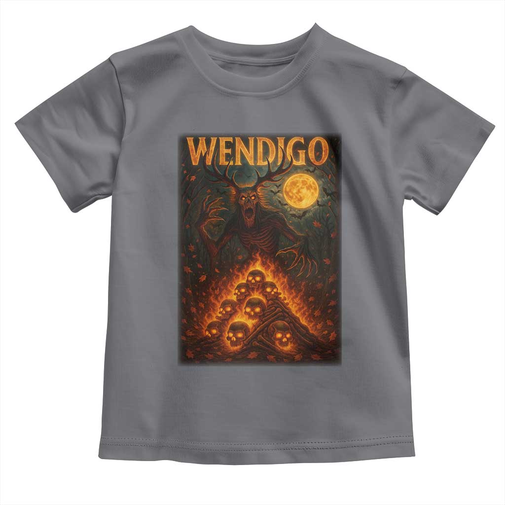 Wendigo Toddler T Shirt Halloween Cryptid Horror Mythical Creature - Wonder Print Shop