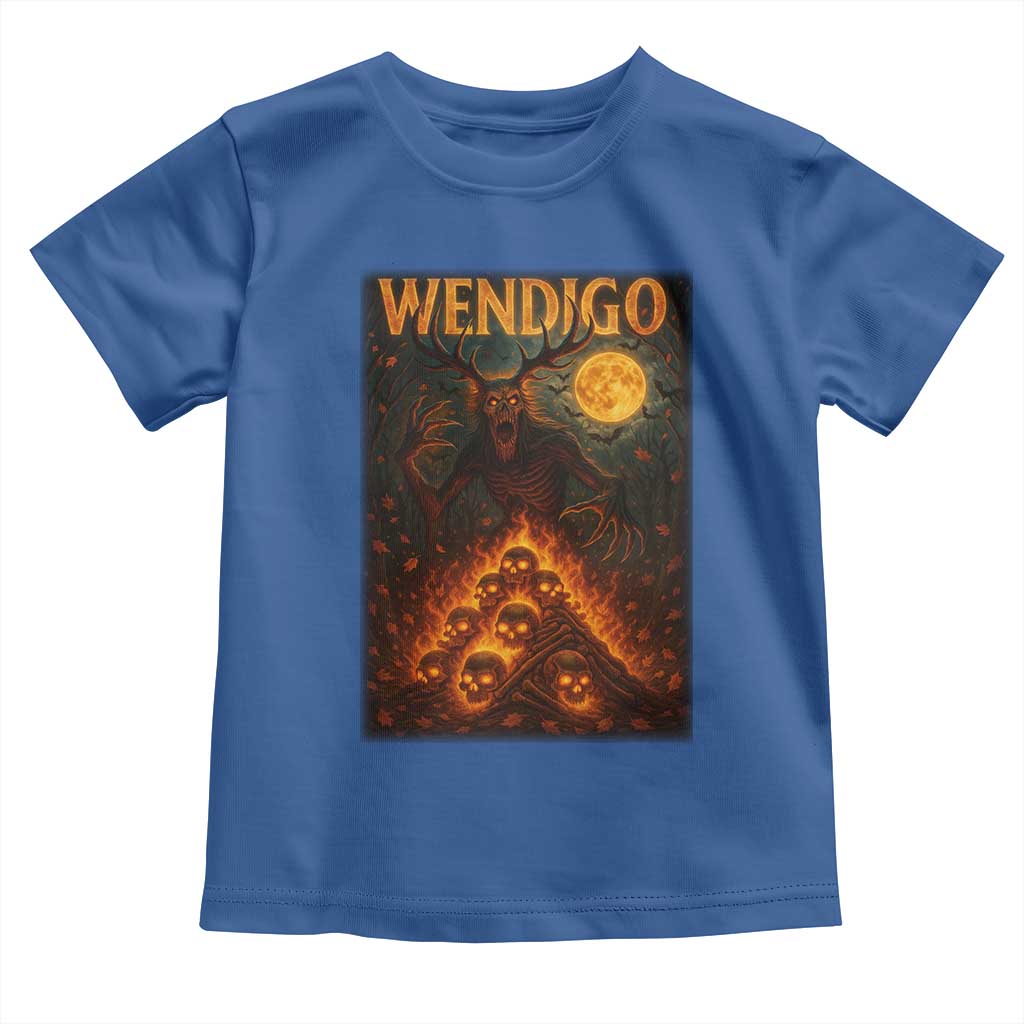 Wendigo Toddler T Shirt Halloween Cryptid Horror Mythical Creature - Wonder Print Shop