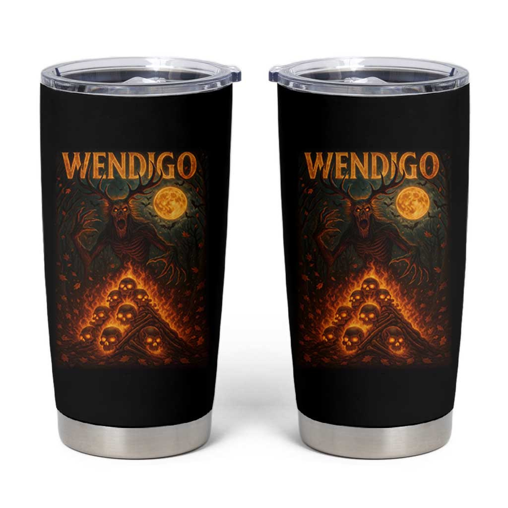 Wendigo Tumbler Cup Halloween Cryptid Horror Mythical Creature - Wonder Print Shop