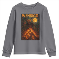 Wendigo Youth Sweatshirt Halloween Cryptid Horror Mythical Creature - Wonder Print Shop