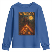 Wendigo Youth Sweatshirt Halloween Cryptid Horror Mythical Creature - Wonder Print Shop