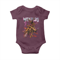 Wendigo Baby Onesie Riding Skeleton Cryptid Occult Dark Fantasy - Wonder Print Shop