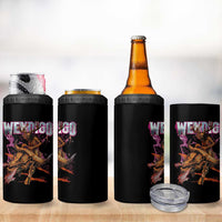 Wendigo 4 in 1 Can Cooler Tumbler Riding Skeleton Cryptid Occult Dark Fantasy - Wonder Print Shop