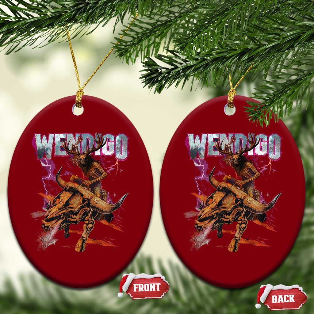 Wendigo Ceramic Ornament Riding Skeleton Cryptid Occult Dark Fantasy - Wonder Print Shop