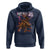 Wendigo Hoodie Riding Skeleton Cryptid Occult Dark Fantasy - Wonder Print Shop