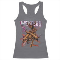 Wendigo Racerback Tank Top Riding Skeleton Cryptid Occult Dark Fantasy - Wonder Print Shop