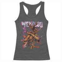 Wendigo Racerback Tank Top Riding Skeleton Cryptid Occult Dark Fantasy - Wonder Print Shop